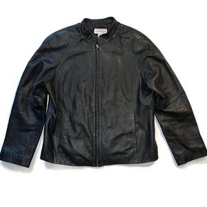 Croft & Barrow Lambskin Leather Jacket